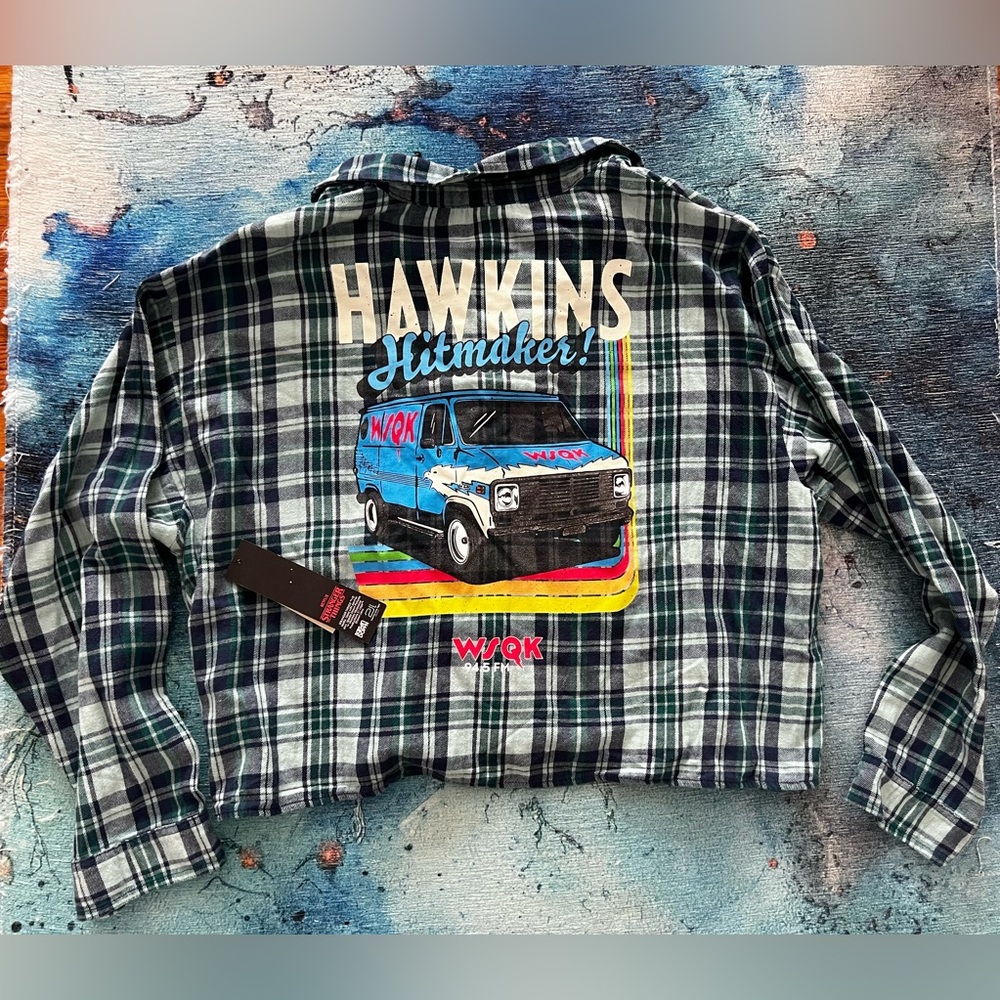 Brand new stranger things flannel top